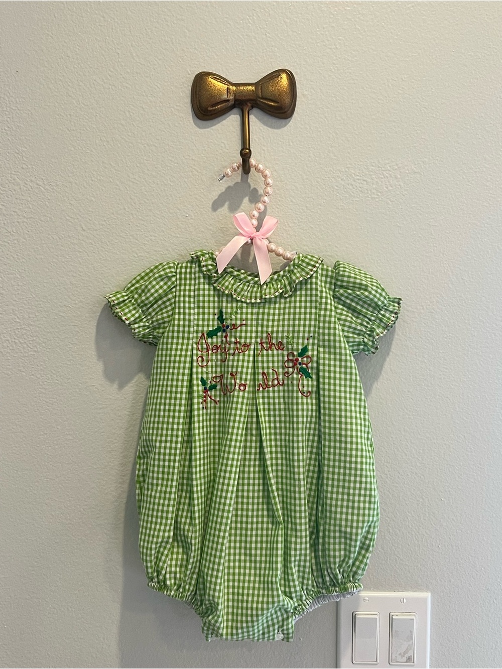 The Proper Peony Joy to the World Bubble Size 12 months